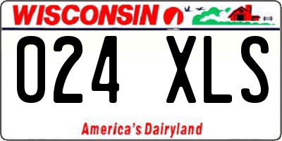 WI license plate 024XLS