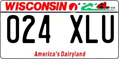 WI license plate 024XLU