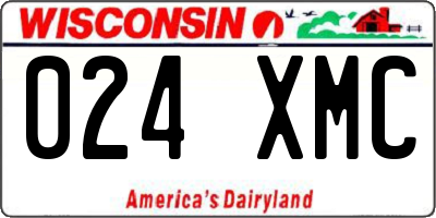 WI license plate 024XMC