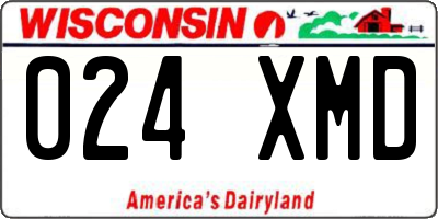 WI license plate 024XMD