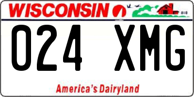 WI license plate 024XMG