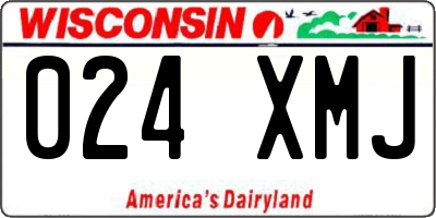 WI license plate 024XMJ