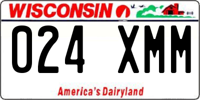 WI license plate 024XMM