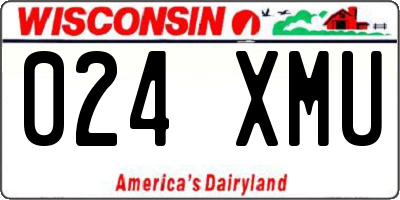 WI license plate 024XMU