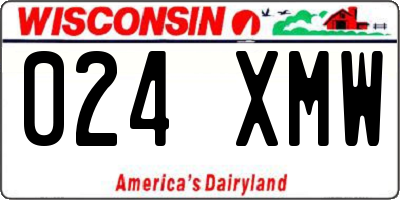 WI license plate 024XMW