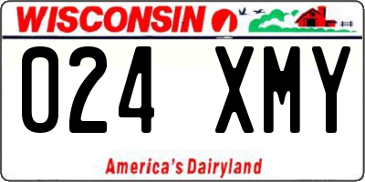 WI license plate 024XMY
