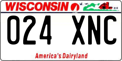 WI license plate 024XNC