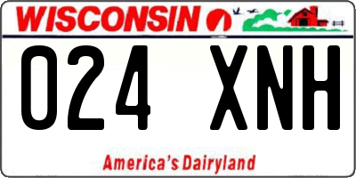 WI license plate 024XNH