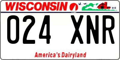 WI license plate 024XNR