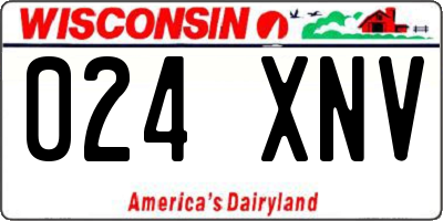 WI license plate 024XNV