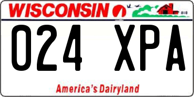 WI license plate 024XPA
