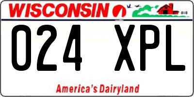 WI license plate 024XPL