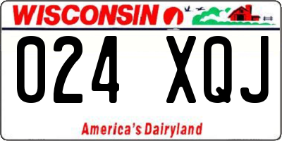 WI license plate 024XQJ