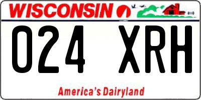 WI license plate 024XRH