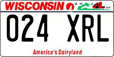 WI license plate 024XRL