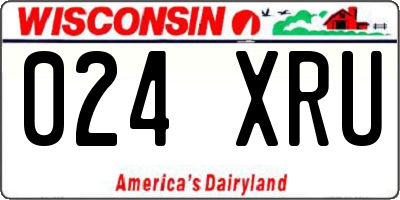 WI license plate 024XRU