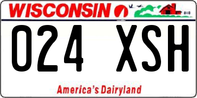 WI license plate 024XSH