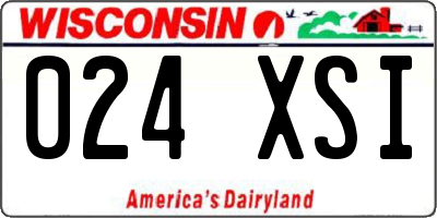 WI license plate 024XSI