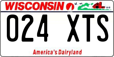 WI license plate 024XTS