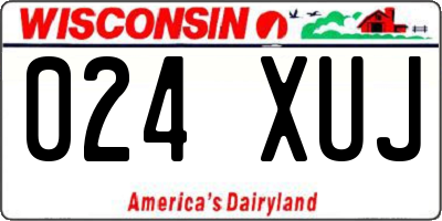 WI license plate 024XUJ