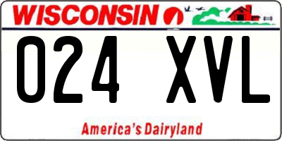 WI license plate 024XVL