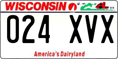 WI license plate 024XVX