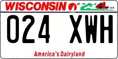 WI license plate 024XWH