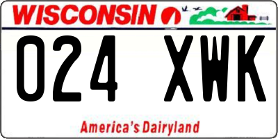 WI license plate 024XWK