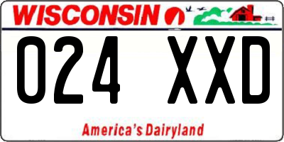 WI license plate 024XXD