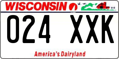 WI license plate 024XXK