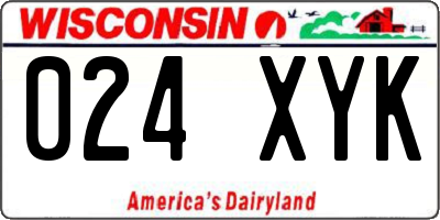 WI license plate 024XYK