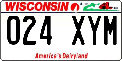 WI license plate 024XYM