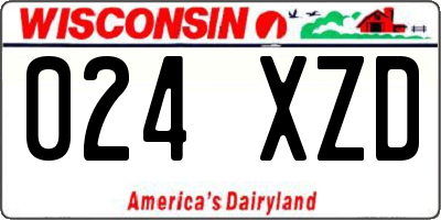 WI license plate 024XZD