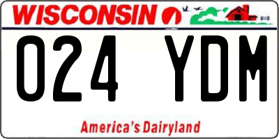 WI license plate 024YDM