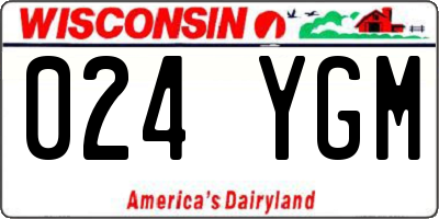 WI license plate 024YGM