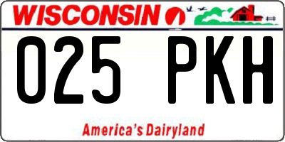 WI license plate 025PKH