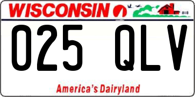 WI license plate 025QLV