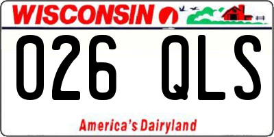 WI license plate 026QLS