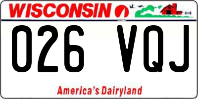 WI license plate 026VQJ