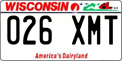 WI license plate 026XMT