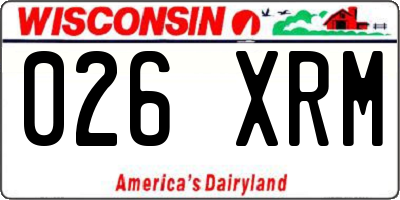 WI license plate 026XRM