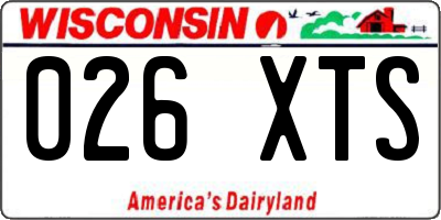 WI license plate 026XTS