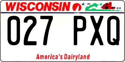 WI license plate 027PXQ