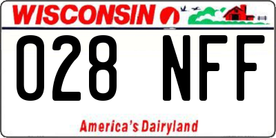 WI license plate 028NFF