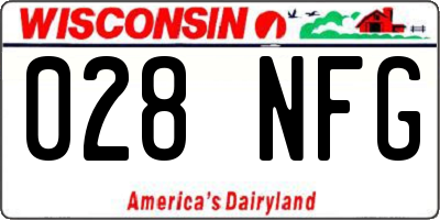 WI license plate 028NFG