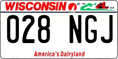 WI license plate 028NGJ