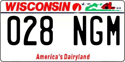 WI license plate 028NGM