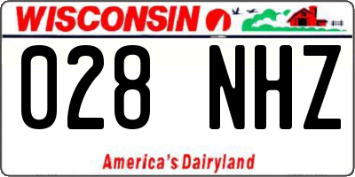 WI license plate 028NHZ