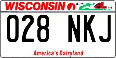 WI license plate 028NKJ