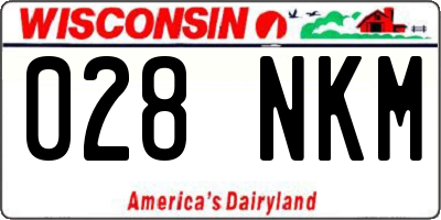 WI license plate 028NKM
